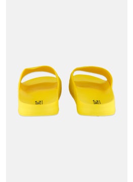 INC Men Slip On Slides, Yellow  - Image 2