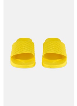 INC Men Slip On Slides, Yellow  - Image 4
