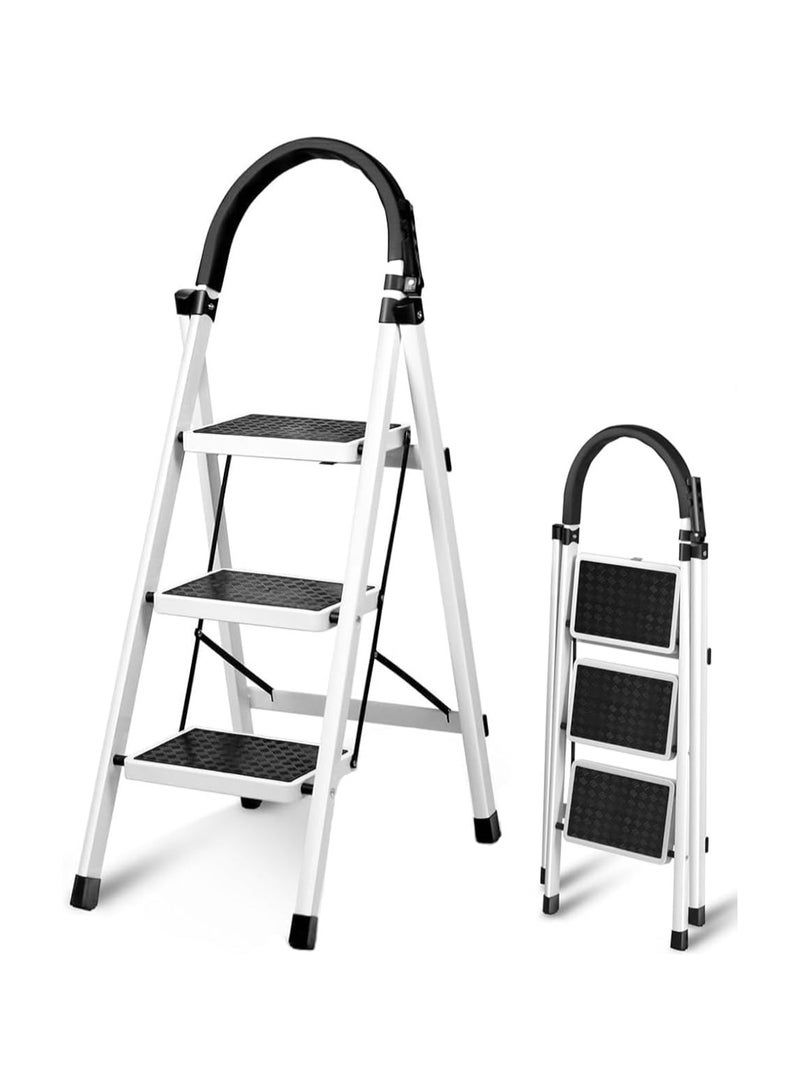 ROBUSTLINE Robustline Home Purpose - 3 Steps Ladder with Non-Slip Treads, 150 kgs Weight Capacity  - Image 2