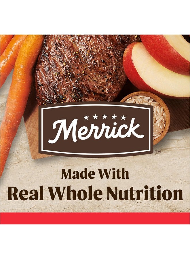 ميريك طعام جاف فاخر للكلاب البالغة من ميريك هيلثي جرينز، صحي وطبيعي، مع لحم بقري وأرز بني - كيس 4.0 رطل - Image 3