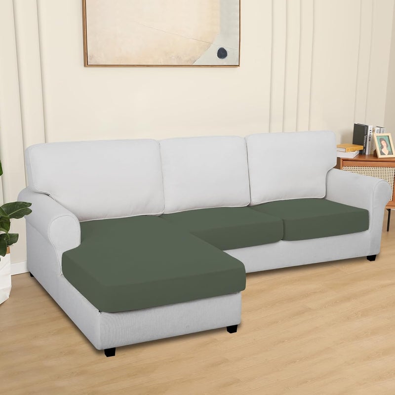إيزي-جوينج أغطية وسائد فناء مقاومة للماء وسهلة الاستخدام 24×24×4 بوصة عبوة من قطعتين بديل غير قابل للانزلاق لأغطية وسائد المقاعد الخارجية بسحاب. برتقالي - Image 2