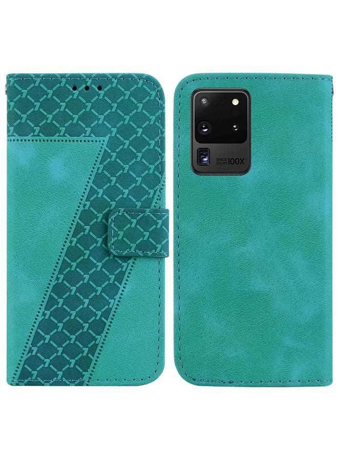 S-TOP Case For Samsung Galaxy S20 Ultra Seven-shaped Embossed Leather Phone Case - Image 1