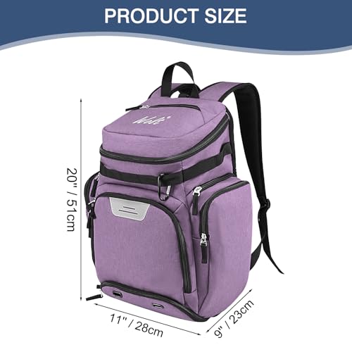 WOLT Basketball Backpack Large Sports Bag with Separate Ball Compartment and Shoes Pocket for Basketball Soccer Rugby Volleyball Baseball - Image 3