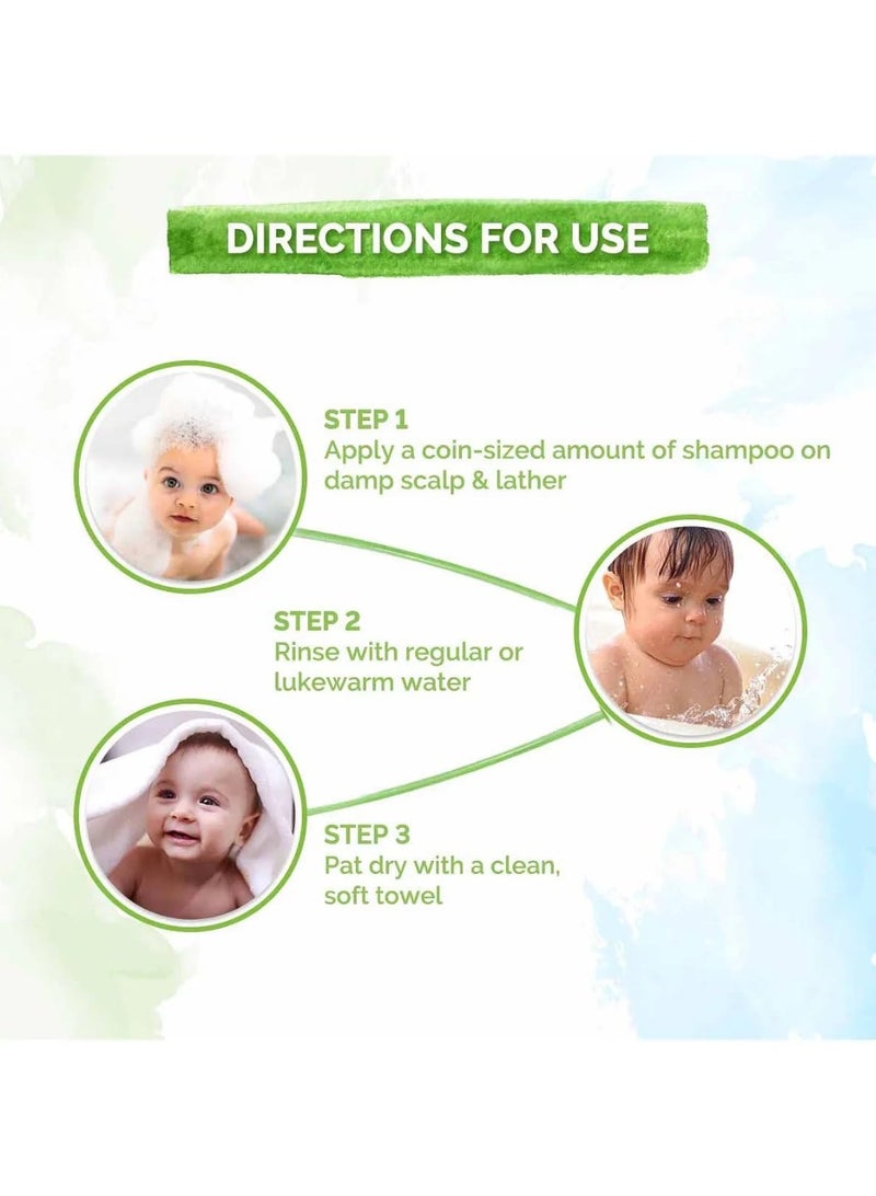 Mamaearth Gentle Cleansing Hair Shampoo For Babies Coconut Based Cleansers For Delicate Baby Scalp Hypoallergenic & Tear Free Formula 400 ML - Image 4