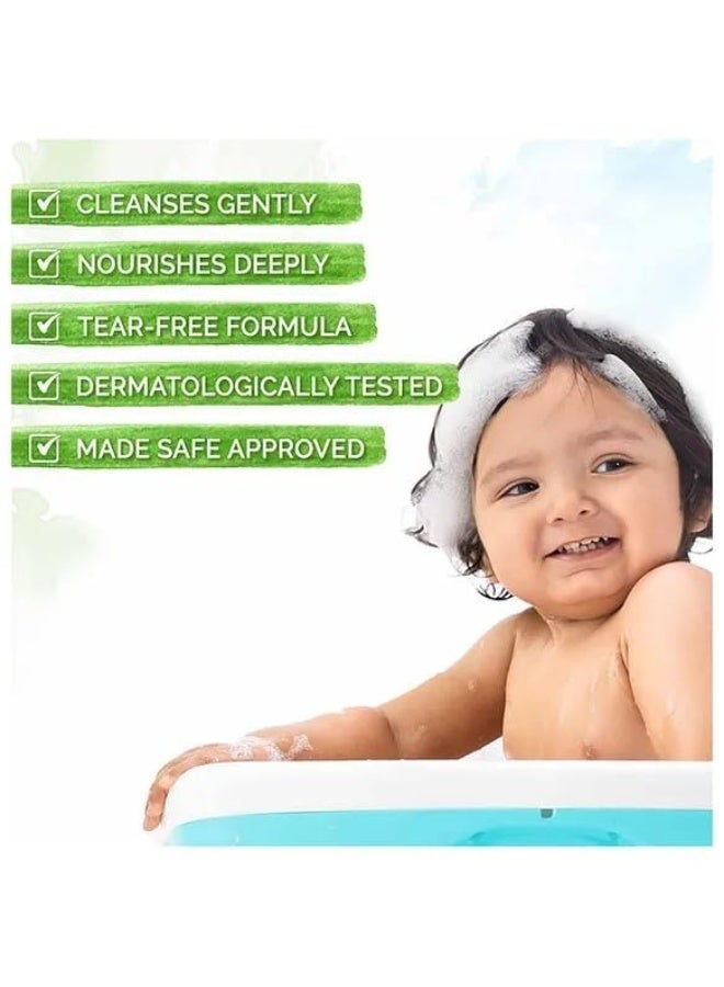 Mamaearth Gentle Cleansing Hair Shampoo For Babies Coconut Based Cleansers For Delicate Baby Scalp Hypoallergenic & Tear Free Formula 400 ML - Image 2