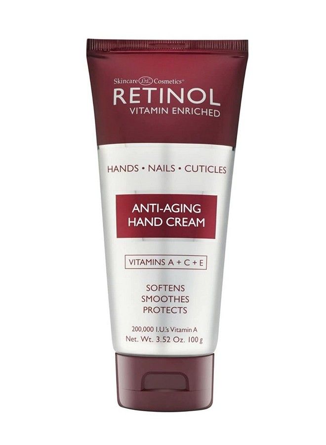 RETINOL كريم اليدين المضاد للشيخوخة ريتينول العلامة التجارية الأصلية لريتينول ليدين تبدو أصغر سناً غني وحريري يرطب ويحمي البشرة والأظافر والجلد المحيط بالأظافر فيتامين أ يقلل من تأثيرات العمر على البشرة - Image 1