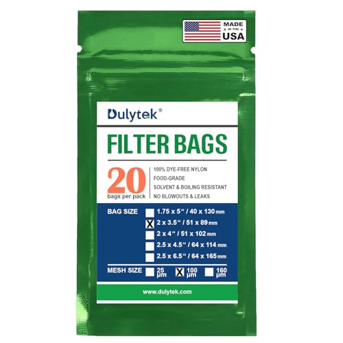 Dulytek Premium Nylon 20 Pcs Filter Bags, 100 Micron, 2" x 3.5", Double-Stitching, Zero Blowouts, Made in the USA - Image 2