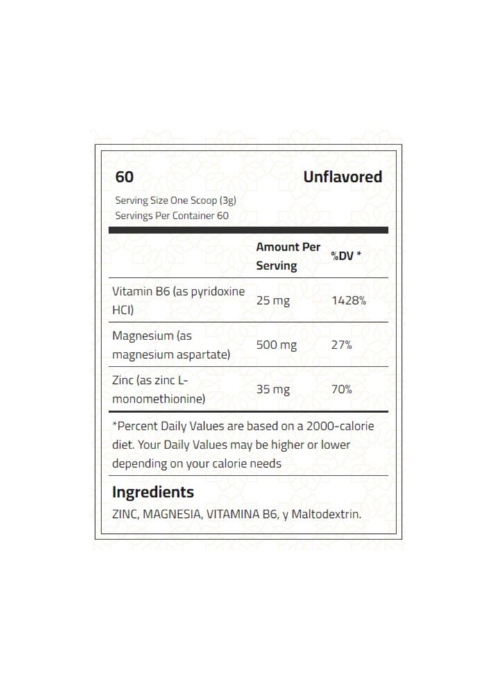 Body Builder Body Builder Ultra ZMA, Unflavored, 60 Servings -180gm  - Image 2