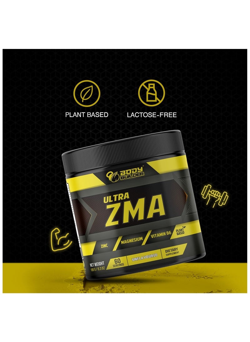 Body Builder Body Builder Ultra ZMA, Unflavored, 60 Servings -180gm  - Image 5