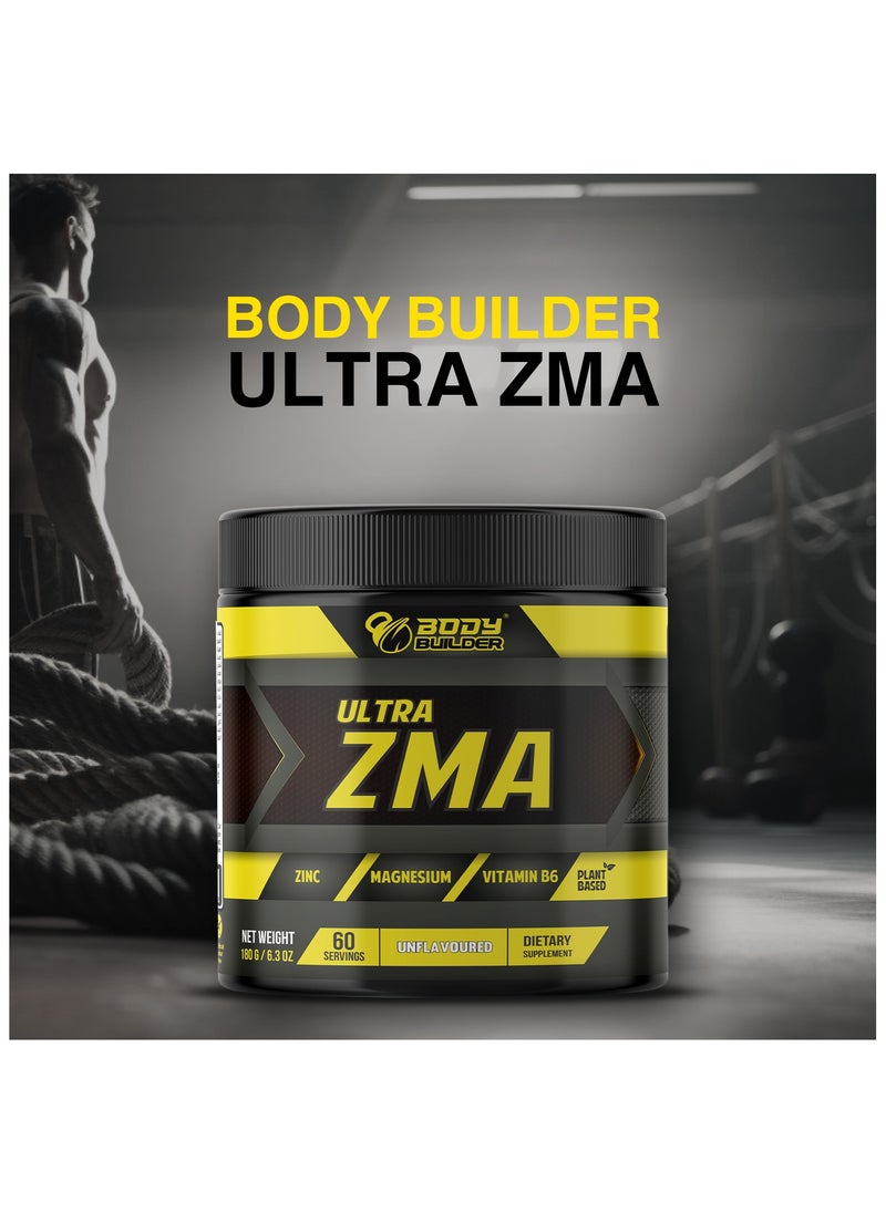 Body Builder - Body Builder Ultra ZMA, Unflavored, 60 Servings -180gm - Image 1
