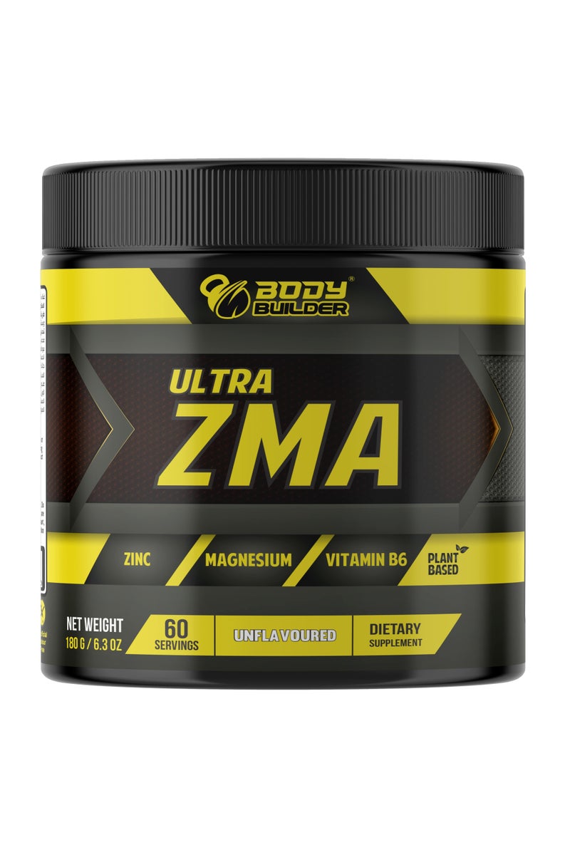 Body Builder Body Builder Ultra ZMA, Unflavored, 60 Servings -180gm - Image 1