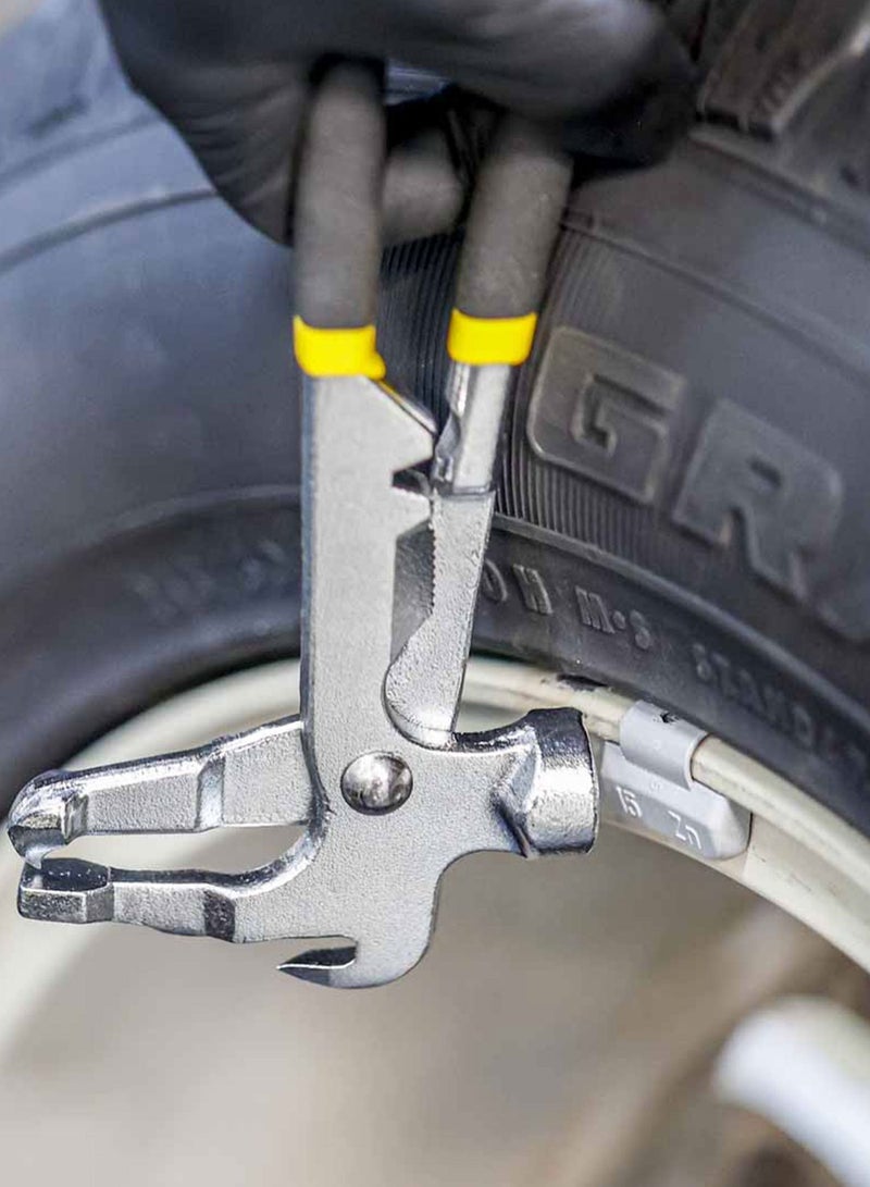 RHINOMOTIVE Heavy Duty Wheel Weight Plier For Clip on Wheel Weights  - Image 4