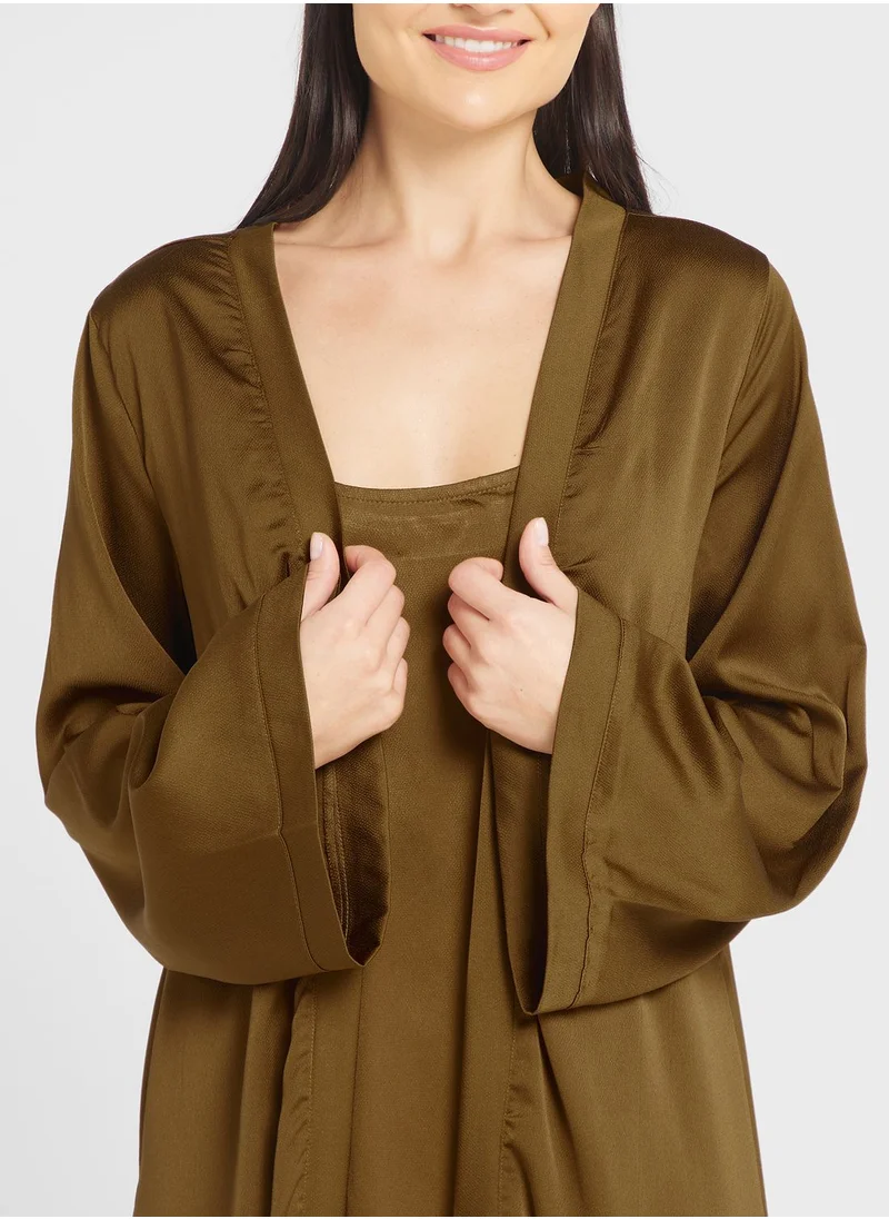 Khizana Night Slip Dress With Robe