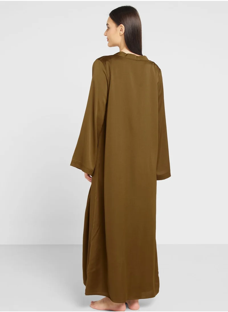 Khizana Night Slip Dress With Robe