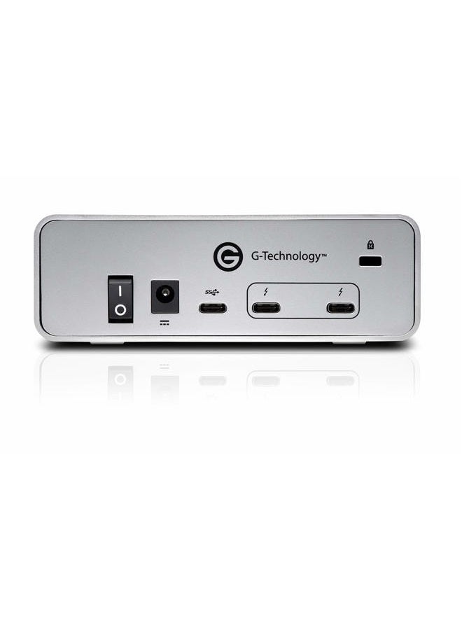 G-Technology 18TB G-DRIVE with Thunderbolt 3 and USB-C Desktop External Hard Drive, Silver - 0G10804-1 - Image 4