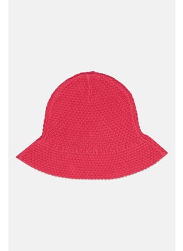 Overkids Toddlers Girl Knitted Beanie Hat, Pink  - Image 2