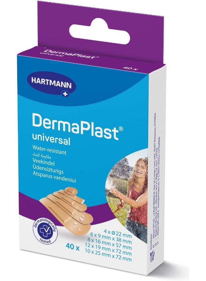 DERMAPLAST لصقات ديرما بلاست العالمية (5 أحجام) 40 قطعة - Image 1