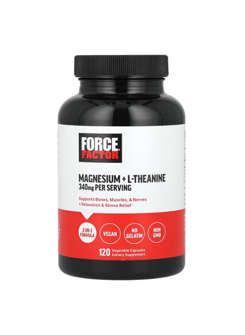 Magnesium + L-Theanine, 120 Vegetable Capsules