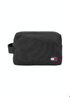 TOMMY JEANS Men's  Essential Daily Nylon Washbag/ Toiletery Bag - Polyester, Black  - Image 1