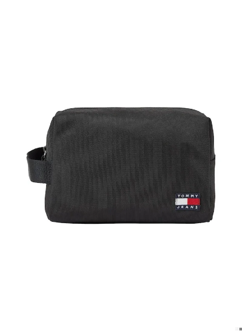 TOMMY JEANS Men's  Essential Daily Nylon Washbag/ Toiletery Bag - Polyester, Black