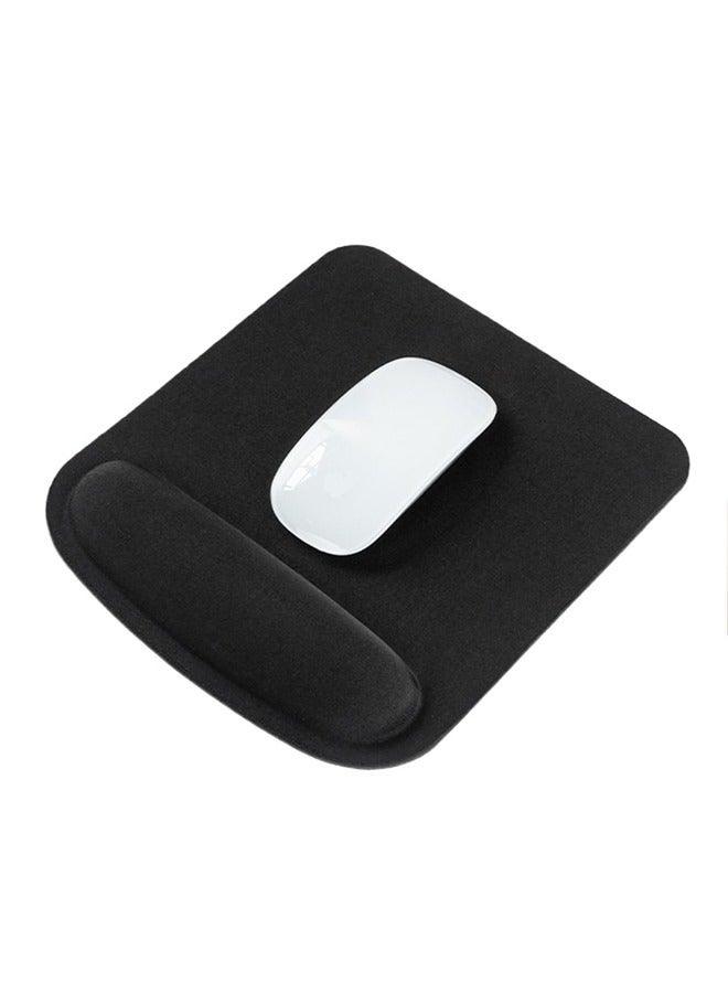 Ergonomic Mouse Pad Wrist Support, Comfortable Mouse Pad Wrist Rest, Relieve Wrist Pain Gel Mouse pad, Non-Slip Rubber Base Mousepad for Laptop (Black） - Image 1