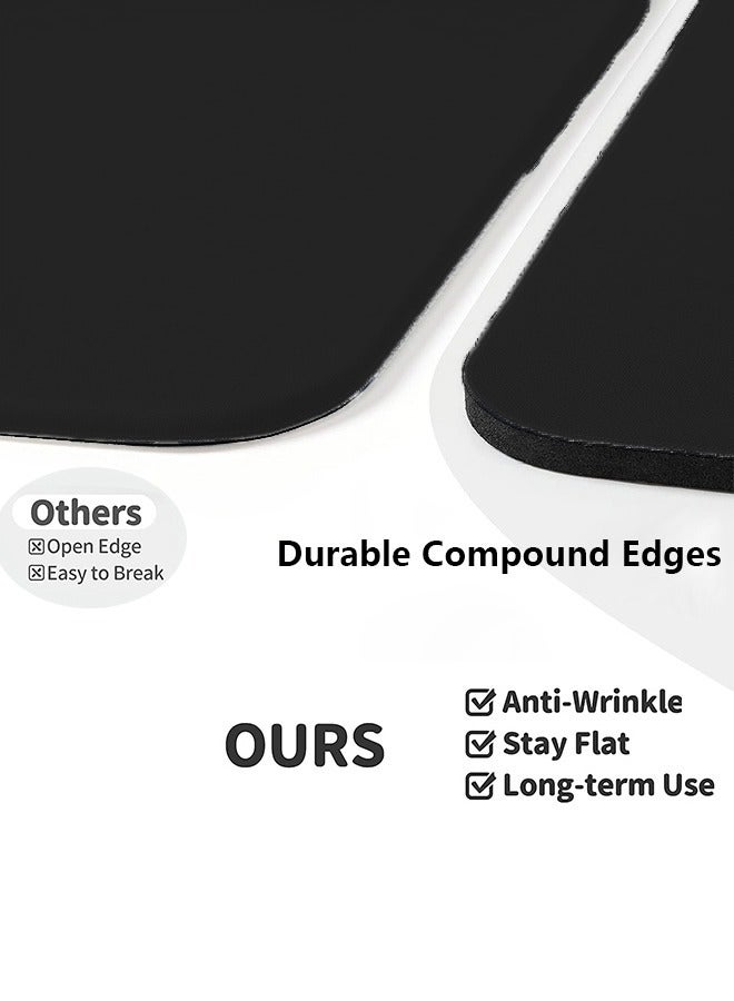 Ergonomic Mouse Pad Wrist Support, Comfortable Mouse Pad Wrist Rest, Relieve Wrist Pain Gel Mouse pad, Non-Slip Rubber Base Mousepad for Laptop (Black） - Image 3