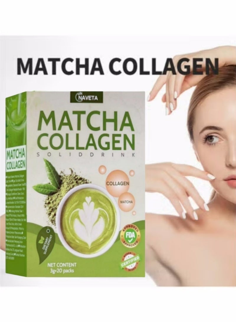 شاي ماتشا للتجميل ٦٠ غرام - مشروب شاي أخضر غني بالجلوتاثيون والكولاجين ومضادات الأكسدة | يدعم بشرة نضرة وشعرًا قويًا وأظافرًا صحية - Image 3