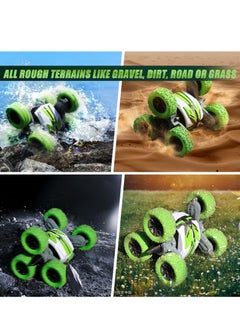 Excefore 2024 Upgraded RC Car Toys Waterproof Tri Wheeler 360 Degree Spin Stunt Double Sided Driving Rechargeable Remote Control Toys for Boys Girls Age 3-14 2.4Ghz Outdoor Toys Car for Kids Birthday Gifts  - Image 5