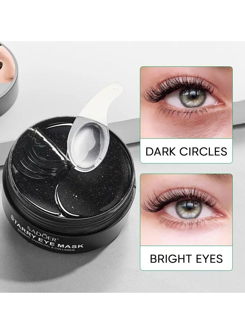 SADOER Korean Beauty Under Eye Masks - Natural Smooth Wrinkle Reducer for Dark Circles and Fades - Collagen Boosting Eye Treatment - Image 1