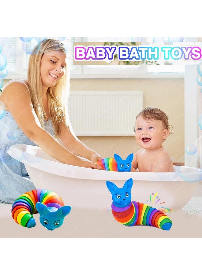 فنبلاست ألعاب فن بلاست سلج - ألعاب سلج صغيرة، ألعاب أطفال، ألعاب حسية للأطفال، لعبة تُصدر أصوات نقر، لعبة بمفاصل مرنة قابلة للتمدد للقلق والتوحد (قطعة واحدة) - Image 2