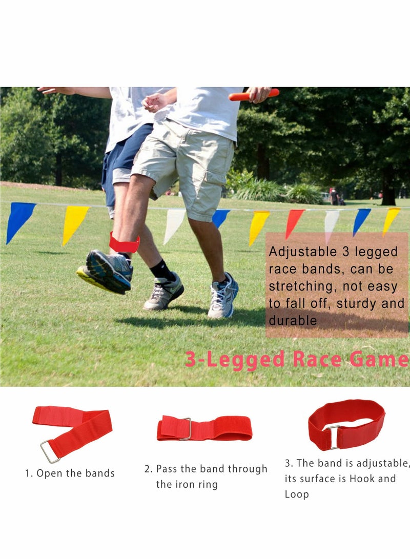 Captaintech Outdoor Kids Games Set with Potato Sack Race Bags, Bean Bag Toss, 3 Legged Bands, and Egg Spoon Game for Birthday Parties and Camping Fun - Image 5