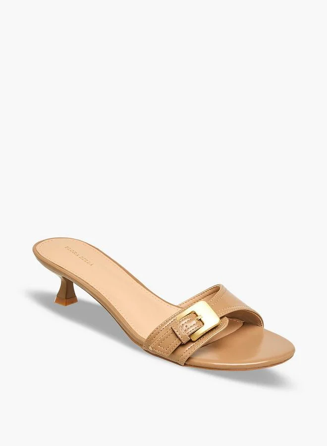 Flora Bella By Shoexpress Flora Bella Women Buckle Accent Kitten Heel Sandals