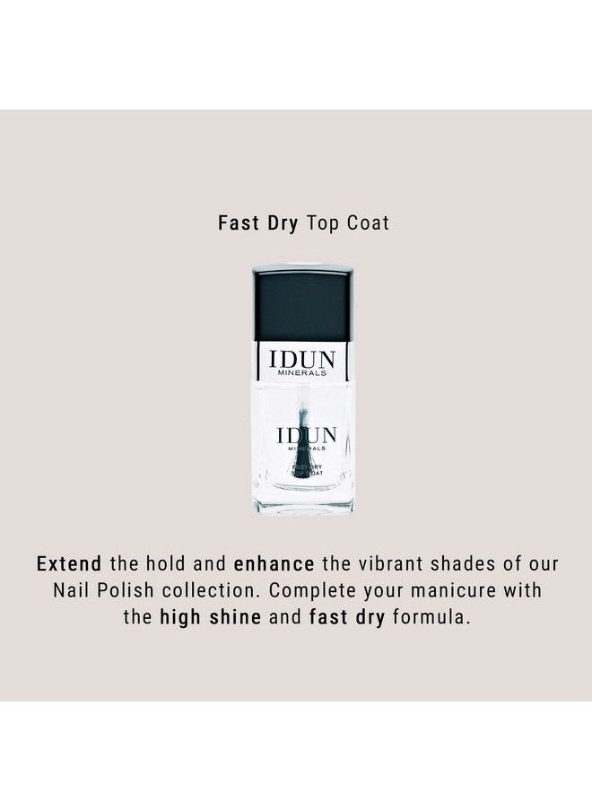 IDUN MINERALS Nail Polishlongwearhighshine Vegan Formulainfused With Vitamins And Sweet Almond Oilprevents Cracking And Protects Nailseven Lacquered Resultbrilliant0.37 Ozi0108538  - Image 3
