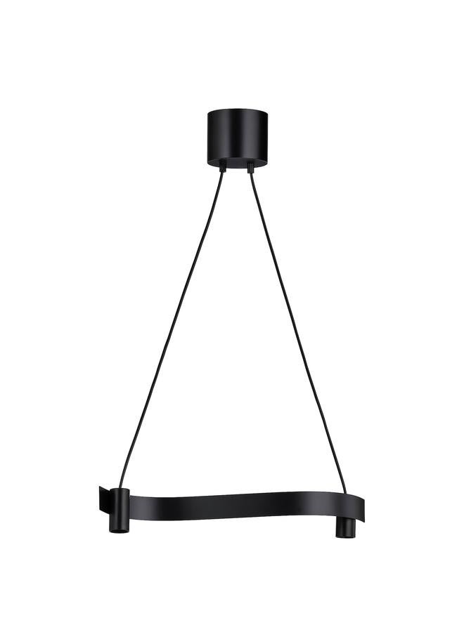 Zaboon Pendant lamp, wave shaped/black, 60 cm - Image 1