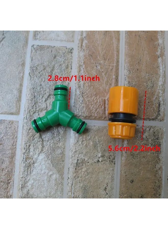 Garden Hose Connectors And Extenders Kit 2 Coupling 6 Connectors 1 2 Inch Flow - Image 3