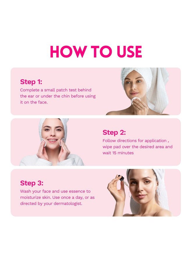 ANAI RUI Glycolic Acid Peel Pads 35% AHA Resurfacing Facial Pads with Vitamins B5, Witch Hazel, Calendula, Facial Exfoliating Pads, Acid Peel for Face Dark Spots and Reduces Fine Lines 80 Pads - Image 4