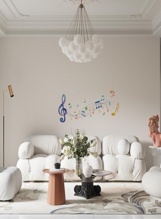 SUPERDANT Musical Notes Wall Sticker Music Wall Decal Peel and Stick Colorful Vinyl Art Decals Home Decor for Music Room Nursery Children's Room Bedroom Playroom Livingroom Decoration Gifts - Image 4