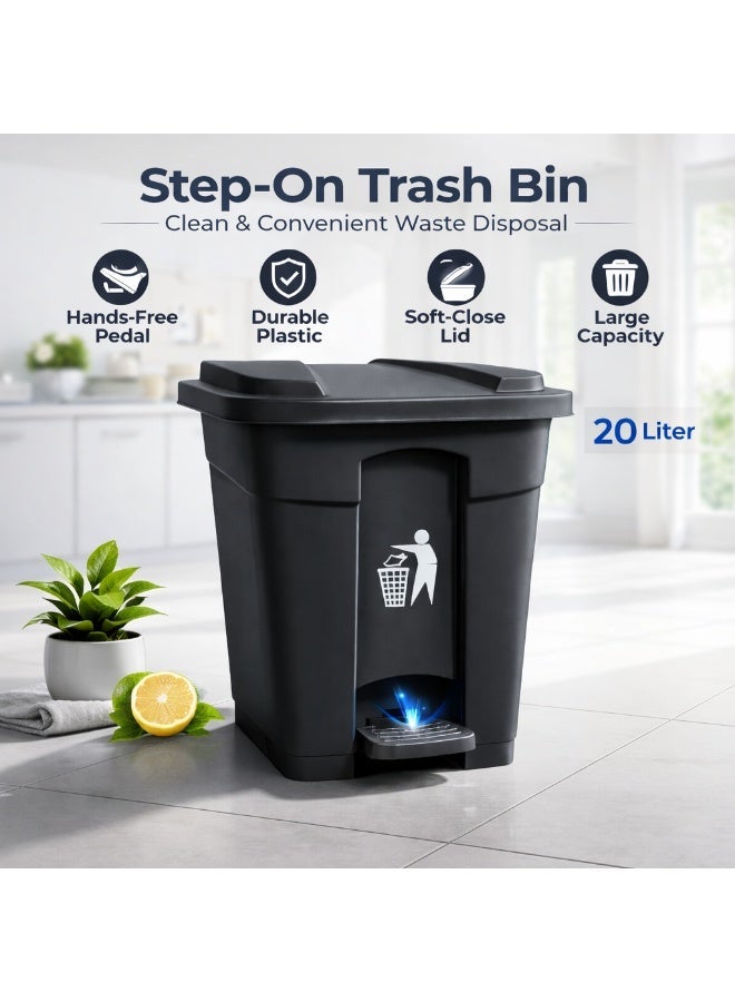 المفرج سلة مهملات دعاسة حجم 20 لتر - Image 2