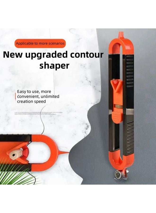 Profile Gauge With Lock Woodworking Measurement Ruler Plastic Scribe And Profiler Tool - Image 3