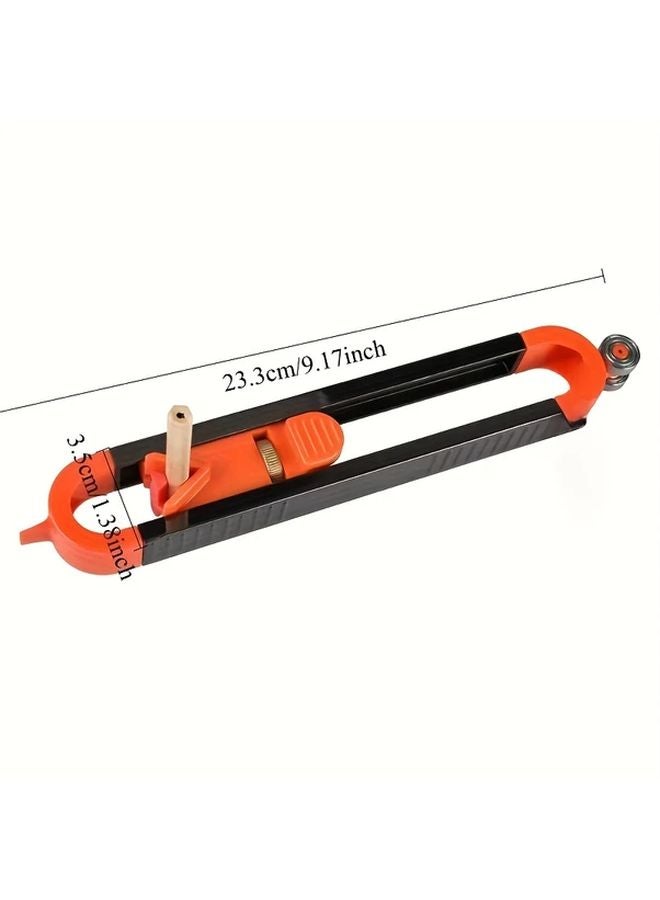 Profile Gauge With Lock Woodworking Measurement Ruler Plastic Scribe And Profiler Tool - Image 2
