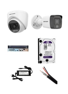 HIKVISION 5Mp Indoor Fixed 4 Camera + Mini Bullet 5Mp Outdoor Fixed 4 Camera + Hikvision 8-Channel Dvr (Digital Video Recorder) From The Turbo Hd Series. + Wd Hard Drive Specially Designed For Security Video Recording Systems.1Tb (Purple) + Power Adapter 12V 9Point 10Amp + Rg59 Cable Coaxial Cable Designed For Use In Video Surveillance (Cctv) Systems. 