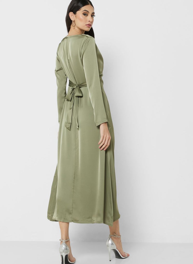 Khizana Satin Cowl Midi Dress  - Image 2