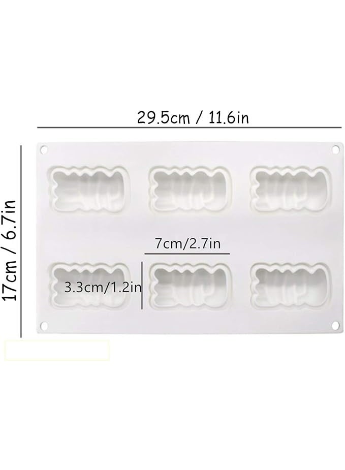 ISKYBOB 6 Cavity Love Letter Silicone Mousse Mold 3D Words Baking Pan Ice Cube Making Tray for DIY Dessert, Resin Casting, Valentine's Day  - Image 2