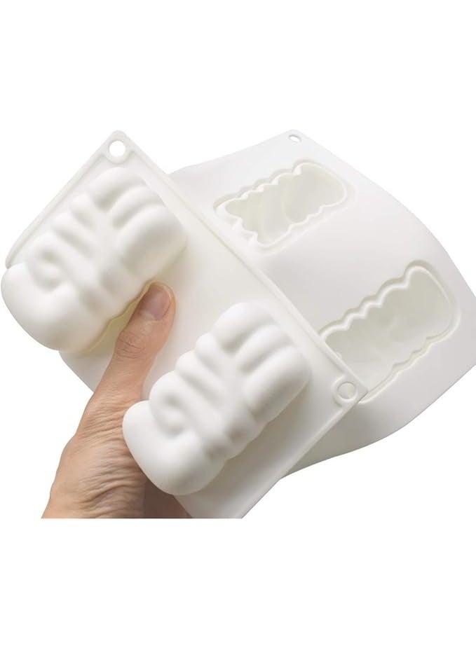 ISKYBOB 6 Cavity Love Letter Silicone Mousse Mold 3D Words Baking Pan Ice Cube Making Tray for DIY Dessert, Resin Casting, Valentine's Day  - Image 3