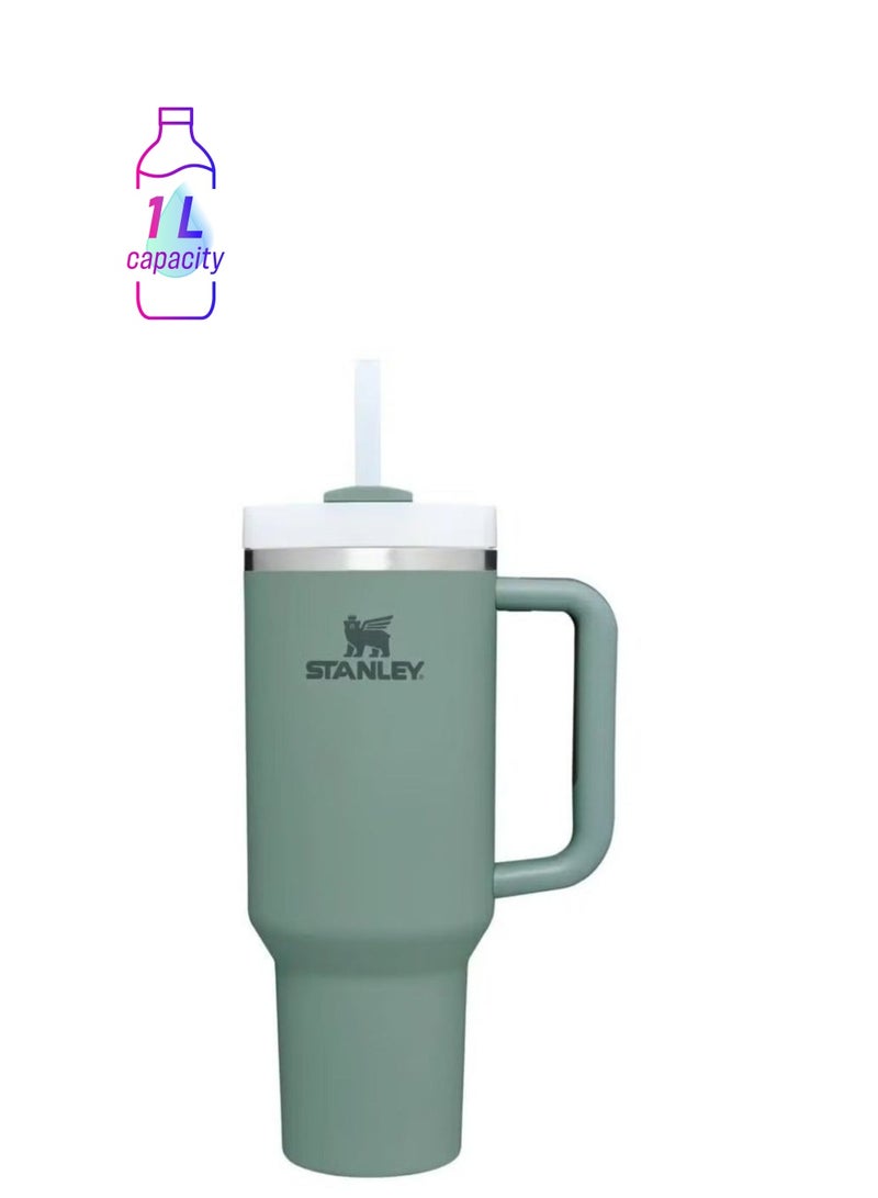 Stanley Quencher H2.0 FlowState Stainless Steel Vacuum Insulated Tumbler with Lid and Straw for Water, Iced Tea or Coffee, Smoothie and More, 40 oz - Image 1