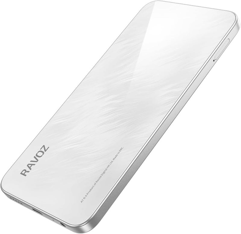 RAVOZ A7 Non Camera and Non GPS 12GB RAM (4GB + 8GB Expandable) 128GB ROM, 6.67"HD+ Display, Dual Sim, 5000 mAh Battery, 4G, NFC, Android 16 - Astral White - Image 3