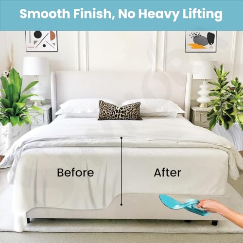 Shynora 2-Pcs ABS Plastic Bedsheet Tucker Tool for Easy Bed Making | Double Bed Mattress Lifter & Tucking Tool | Ergonomic Design for Elderly, Pregnant Women & Back Pain Relief | Pack of 2, Blue - Image 4