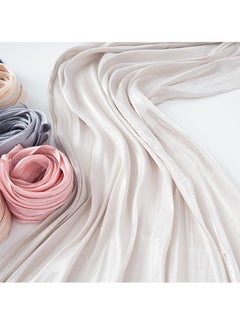 Aurafly Muslim Headscarf For Women, Islamic Arabic Scarf, Shiny Glitter Scarf, Abaya Shawl, Soft, Full Neck Coverage For Women, One Size 180 x 68 cm  - Image 2
