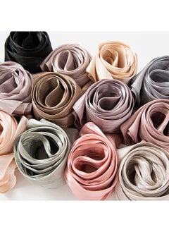 Aurafly Muslim Headscarf For Women, Islamic Arabic Scarf, Shiny Glitter Scarf, Abaya Shawl, Soft, Full Neck Coverage For Women, One Size 180 x 68 cm  - Image 3