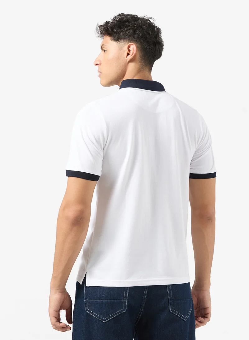 Seventy Five Chest Stripe Polo Shirt